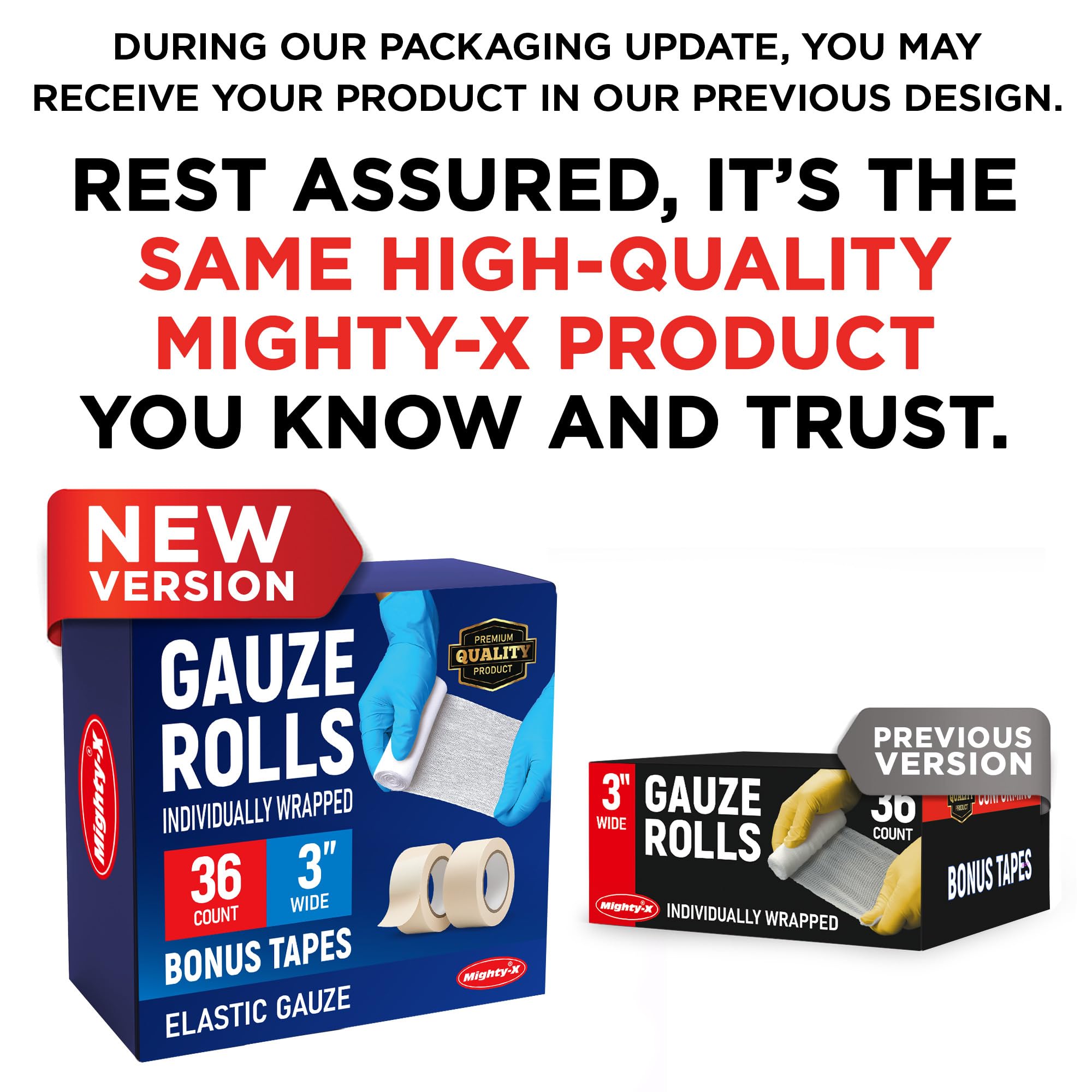 Hospital-grade gauze roll used for first aid