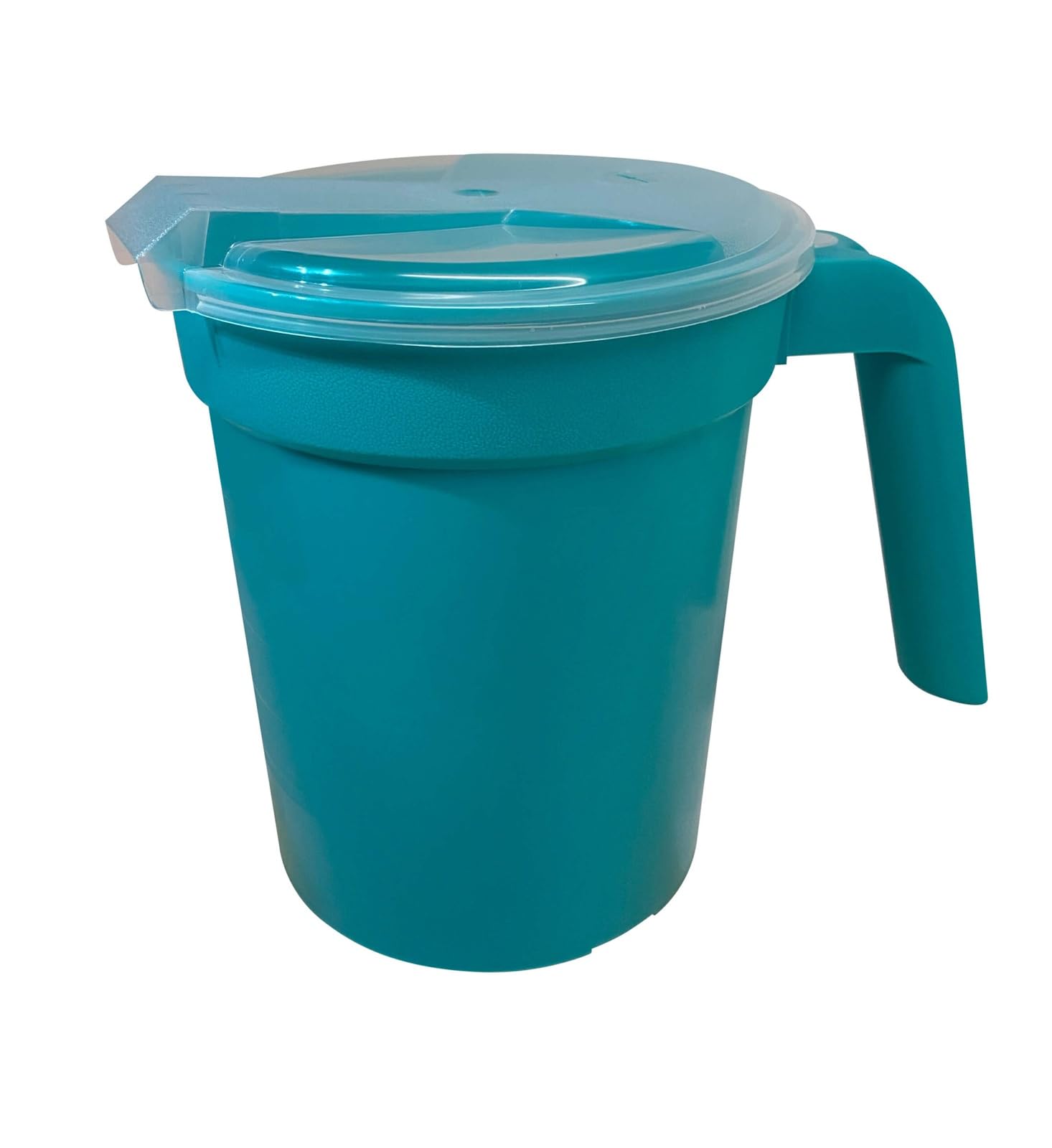Pack of 3 turquoise water pitchers for nursing homes and hospitals