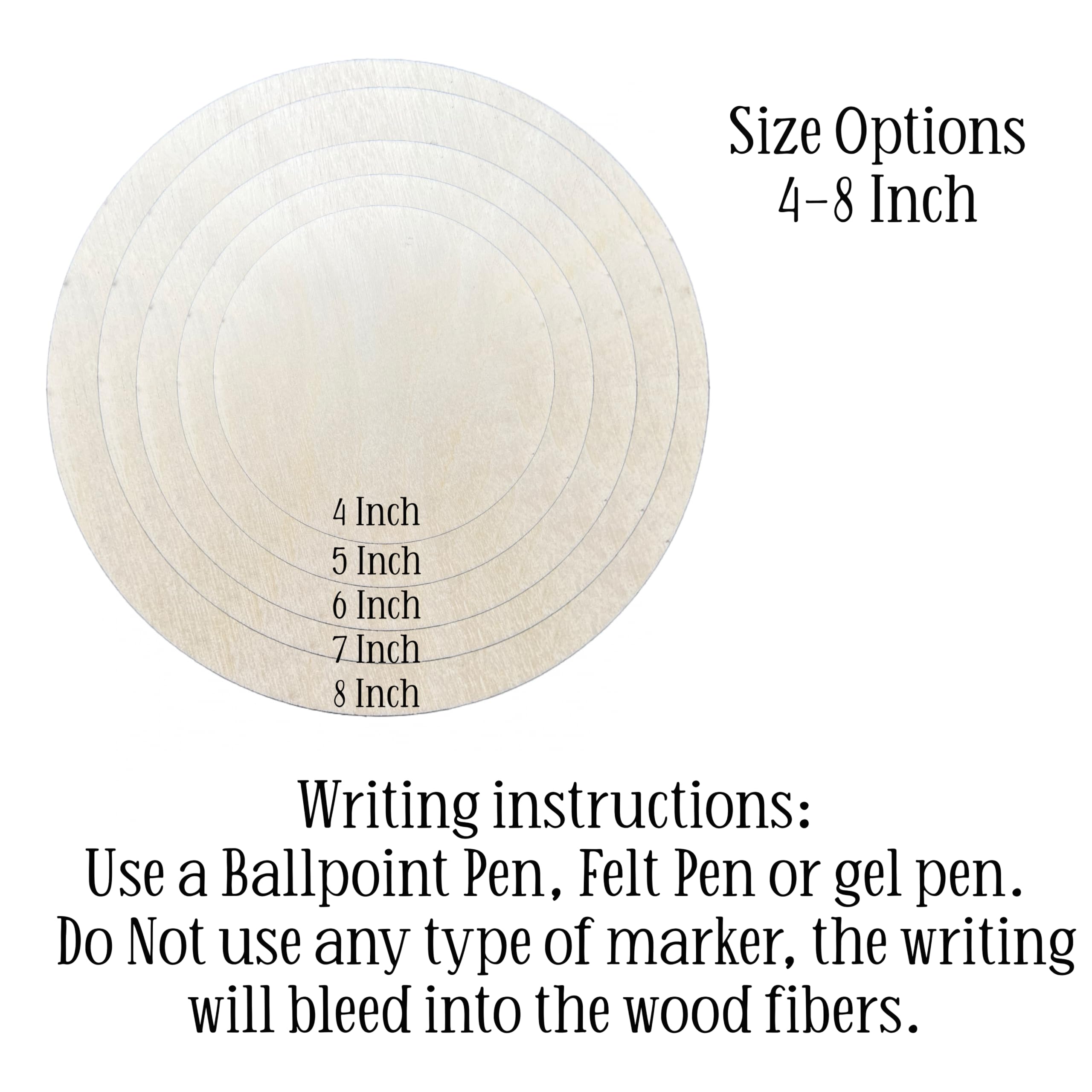 Sign with drill hole for hanging ornament