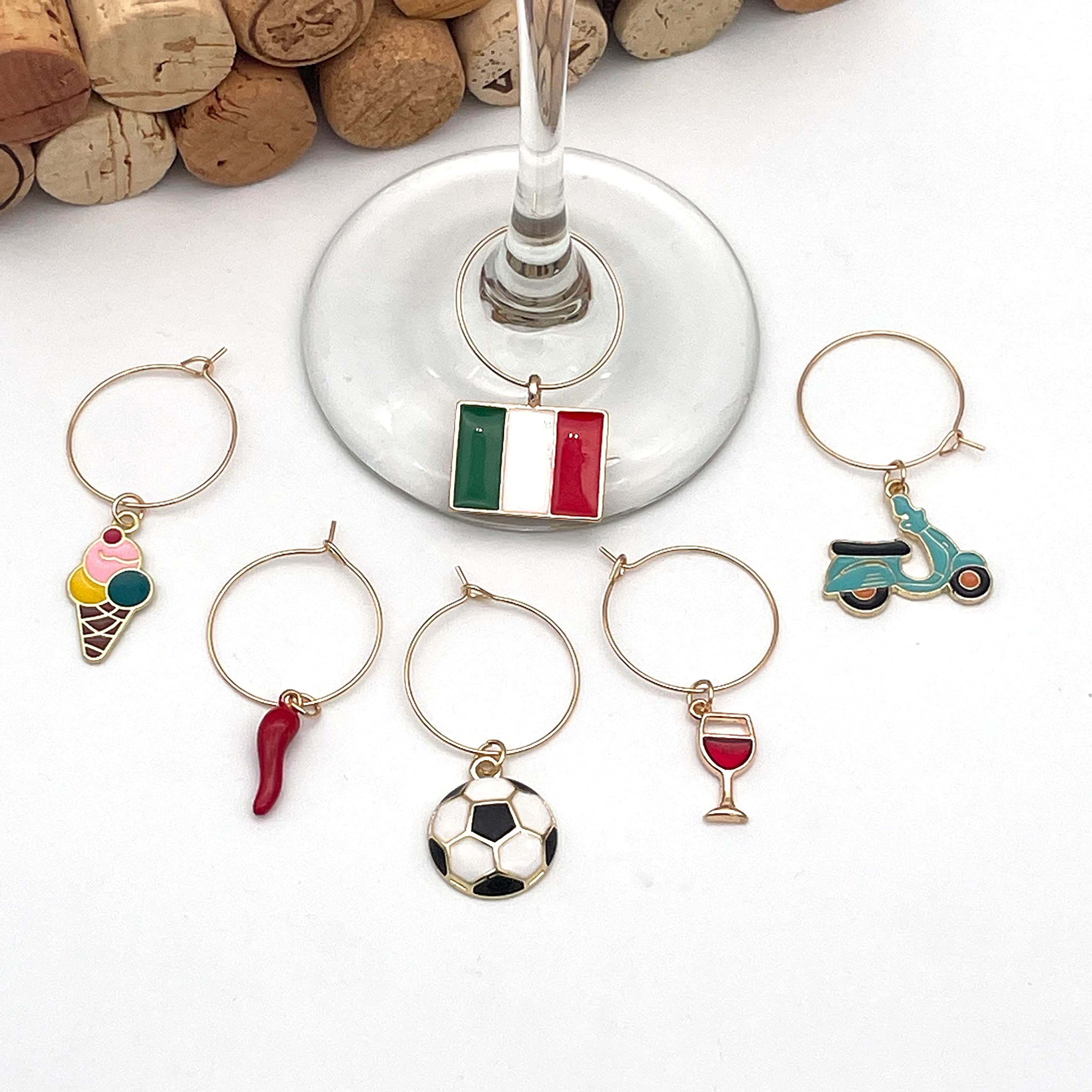 Hostess gift style Italian charm set