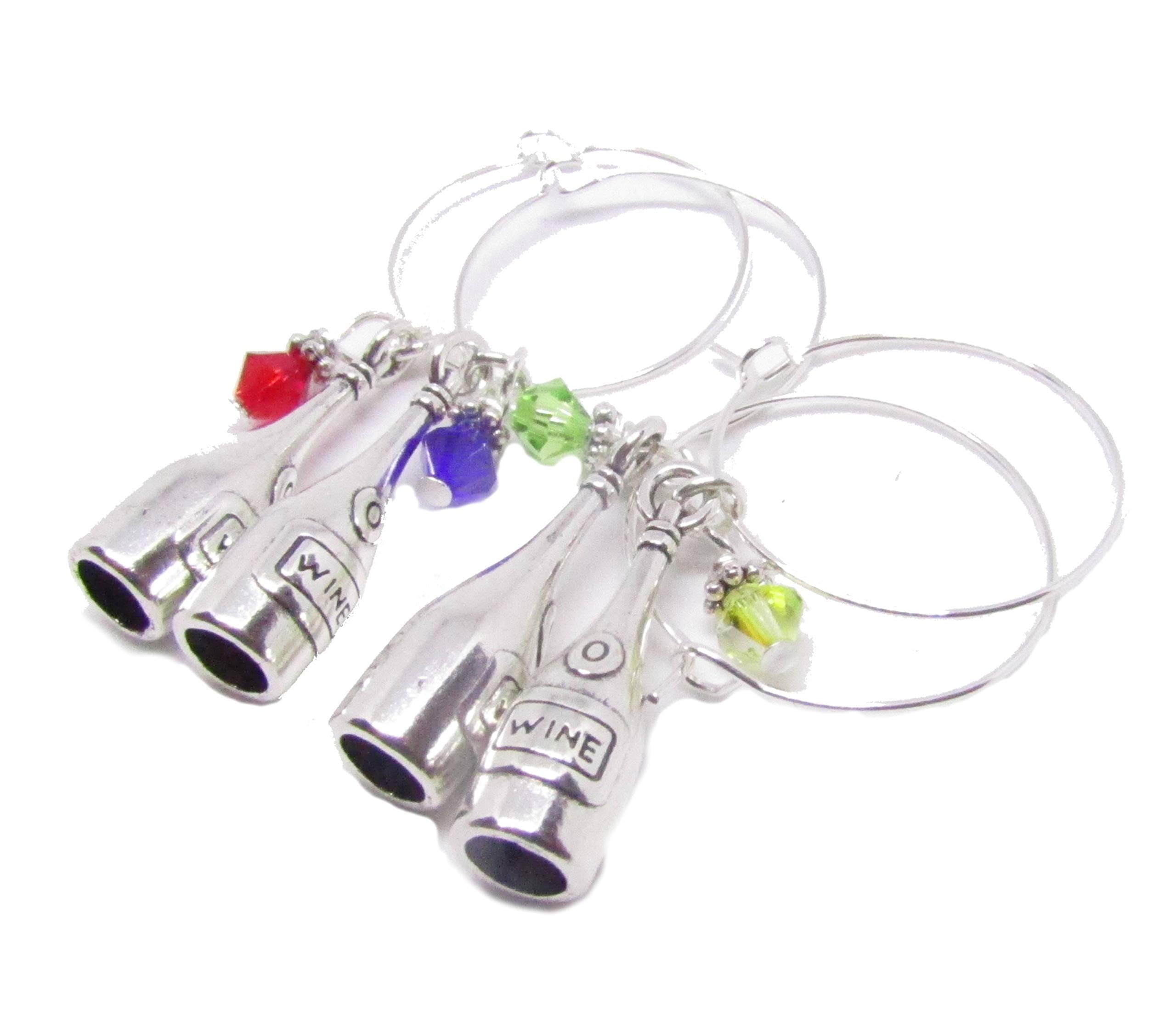 Hostess gift idea wine glass charms