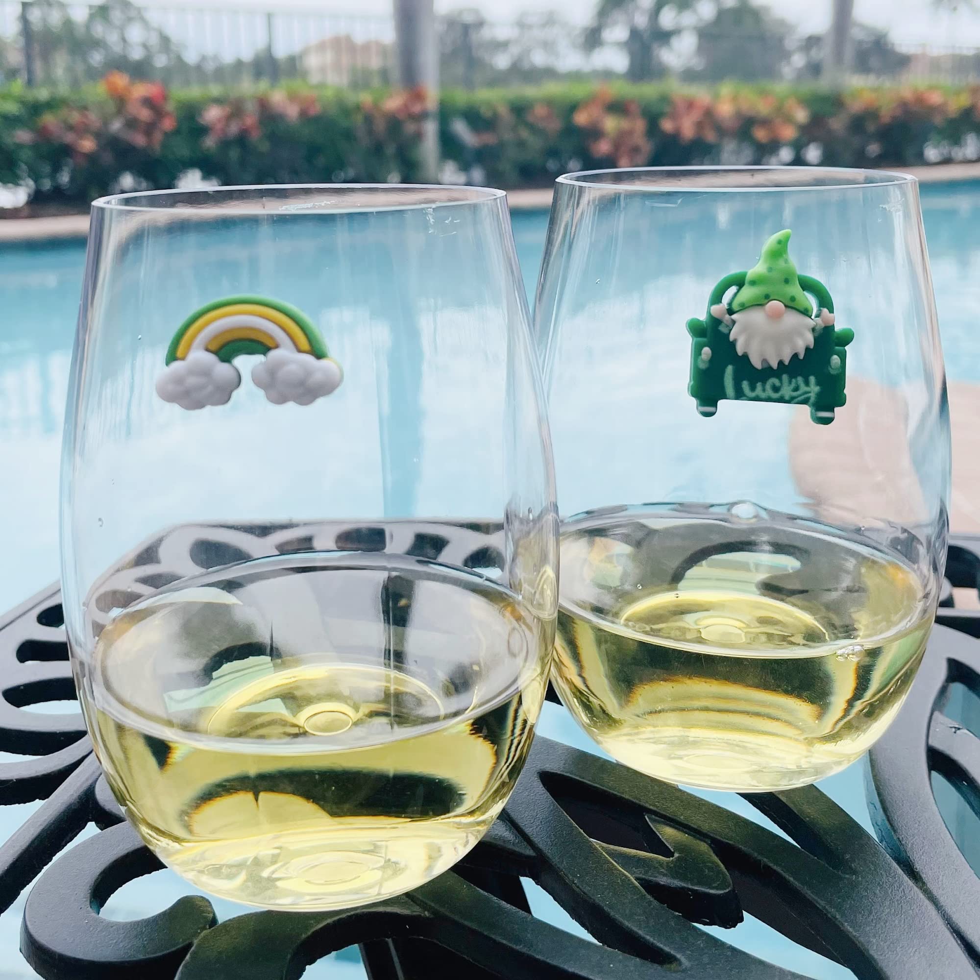 Hostess gift wine charms Simply Charmed St Patrick's Day