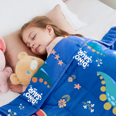 HOSUKKO weighted blanket Blue Dinosaur design