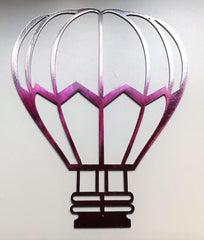 Hot Air Balloon Metal Wall Art Accent 18 inch copper bronze finish