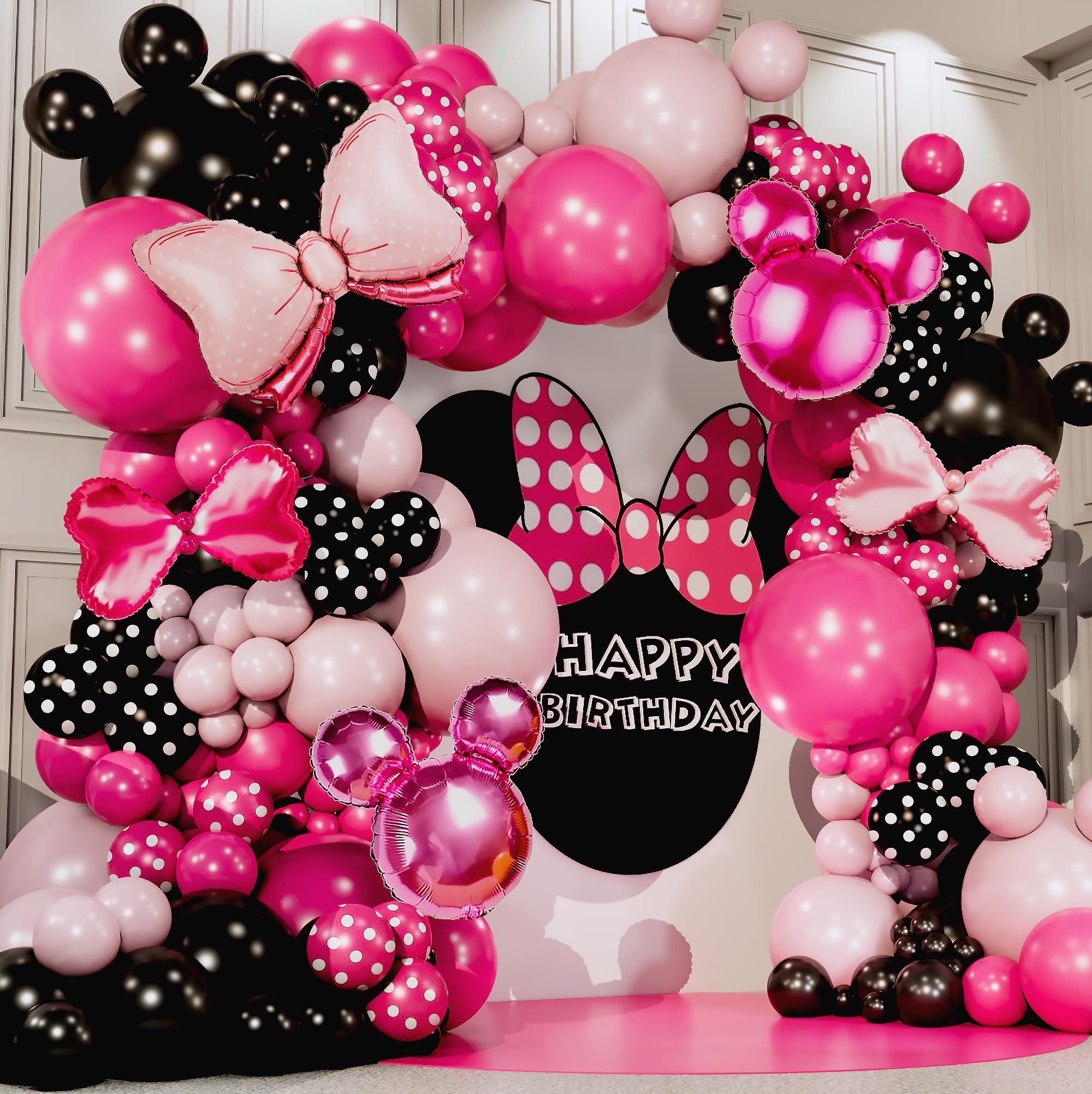 Hot pink balloons image