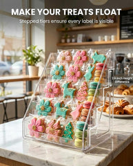Five shelf tiered display for cookies muffins pastries