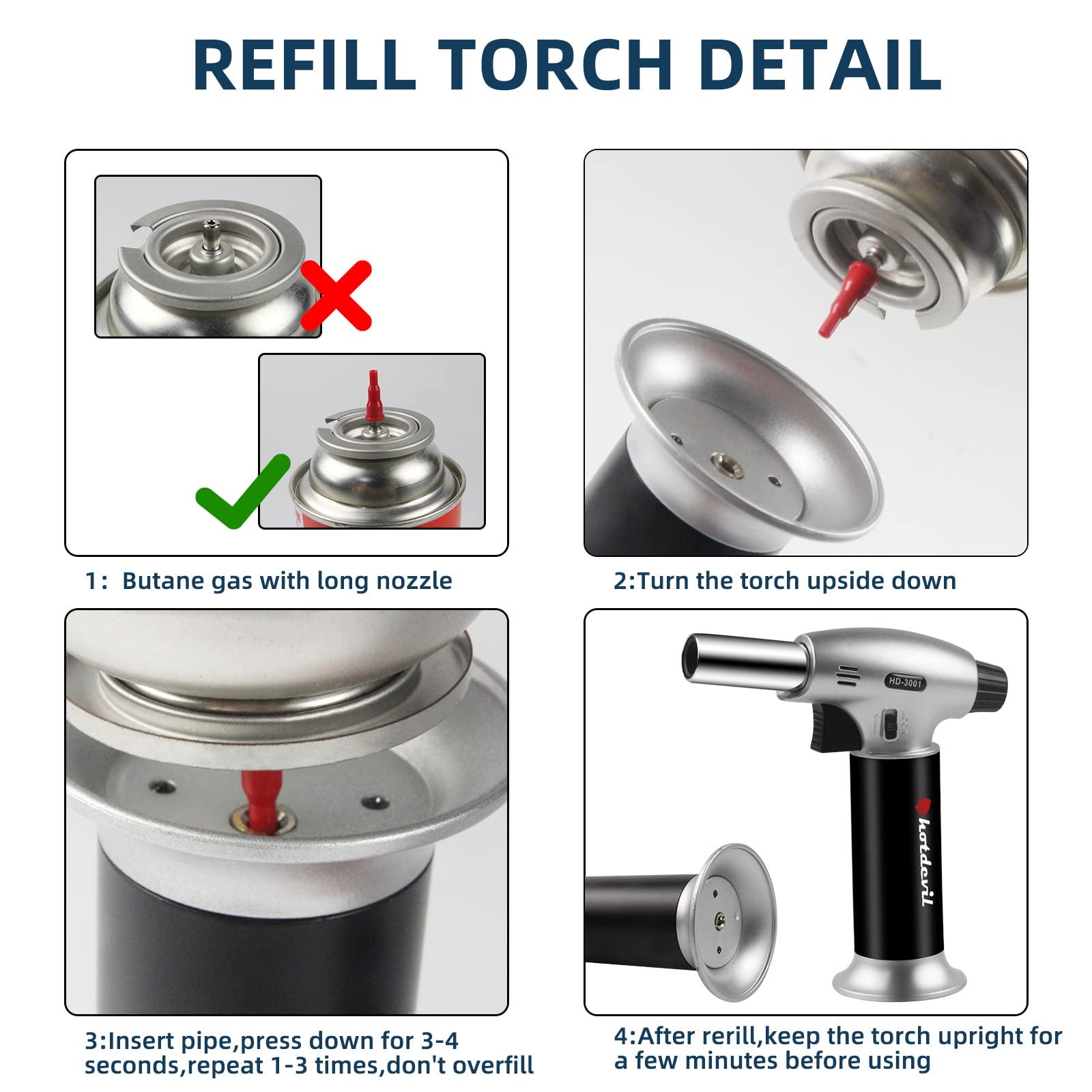 Creme Brulee caramelizing and searing use case with hotdevil torch