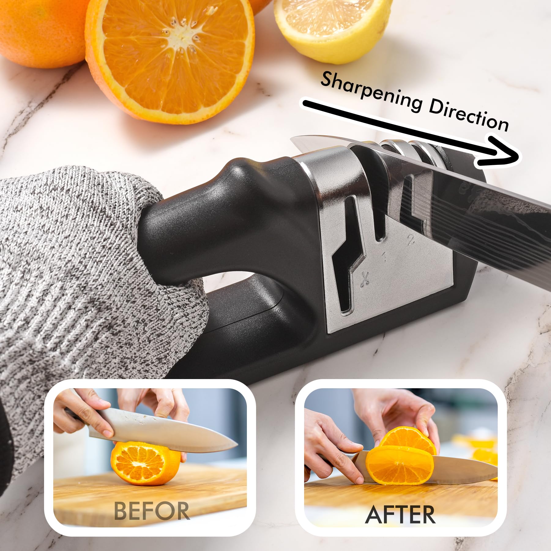 Compact design fits in a kitchen drawer