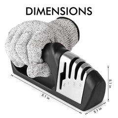 Non-slip handle and anti-slip base on HOTEC sharpener