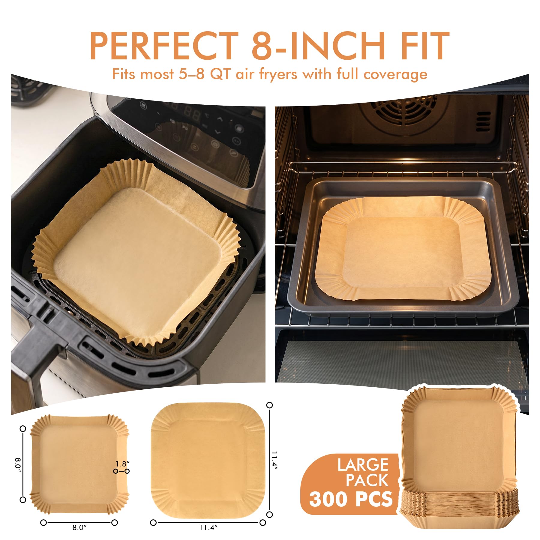 Unbleached parchment coating on HOTEC liners