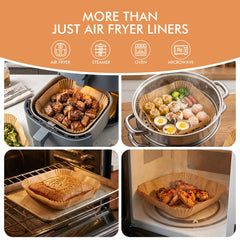Non-stick coated parchment for easy food release HOTEC liners