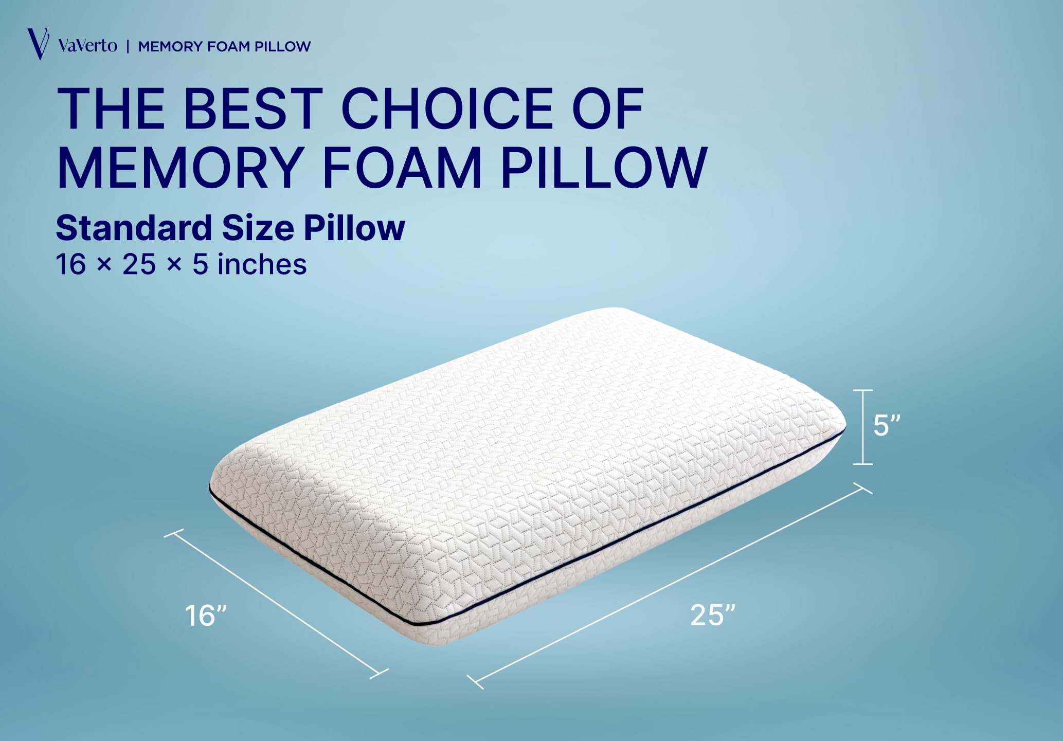 Medium-firm pillow balancing support and comfort