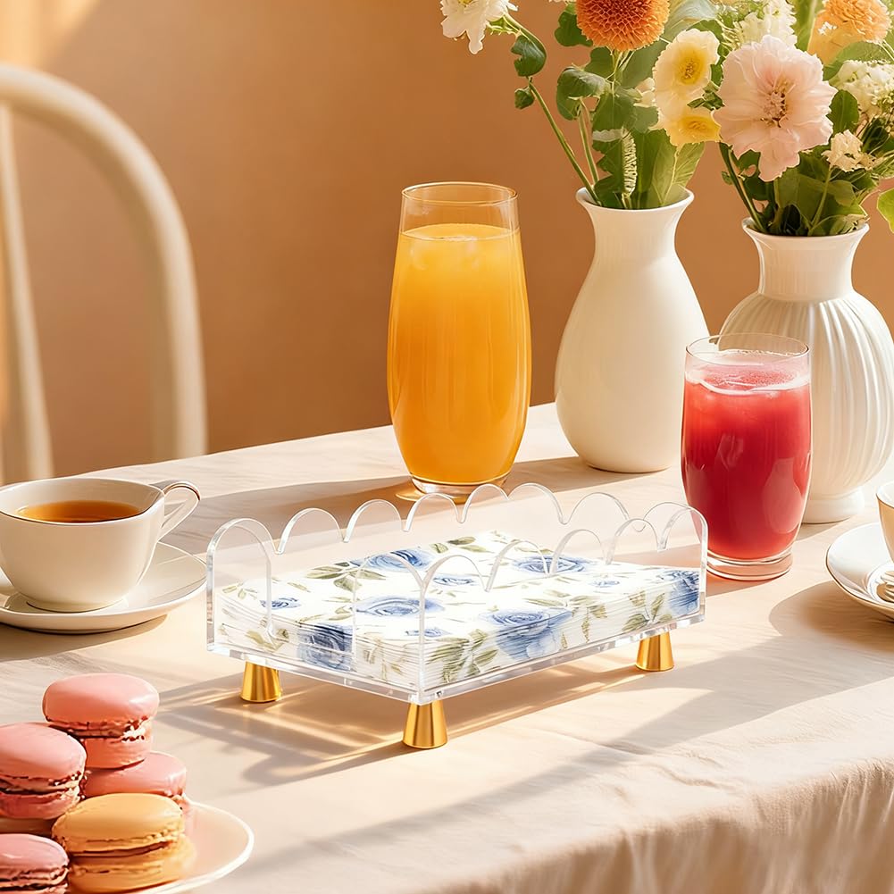Napkin holder used in hotel wedding settings