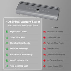135W motor and 68000Pa suction specification