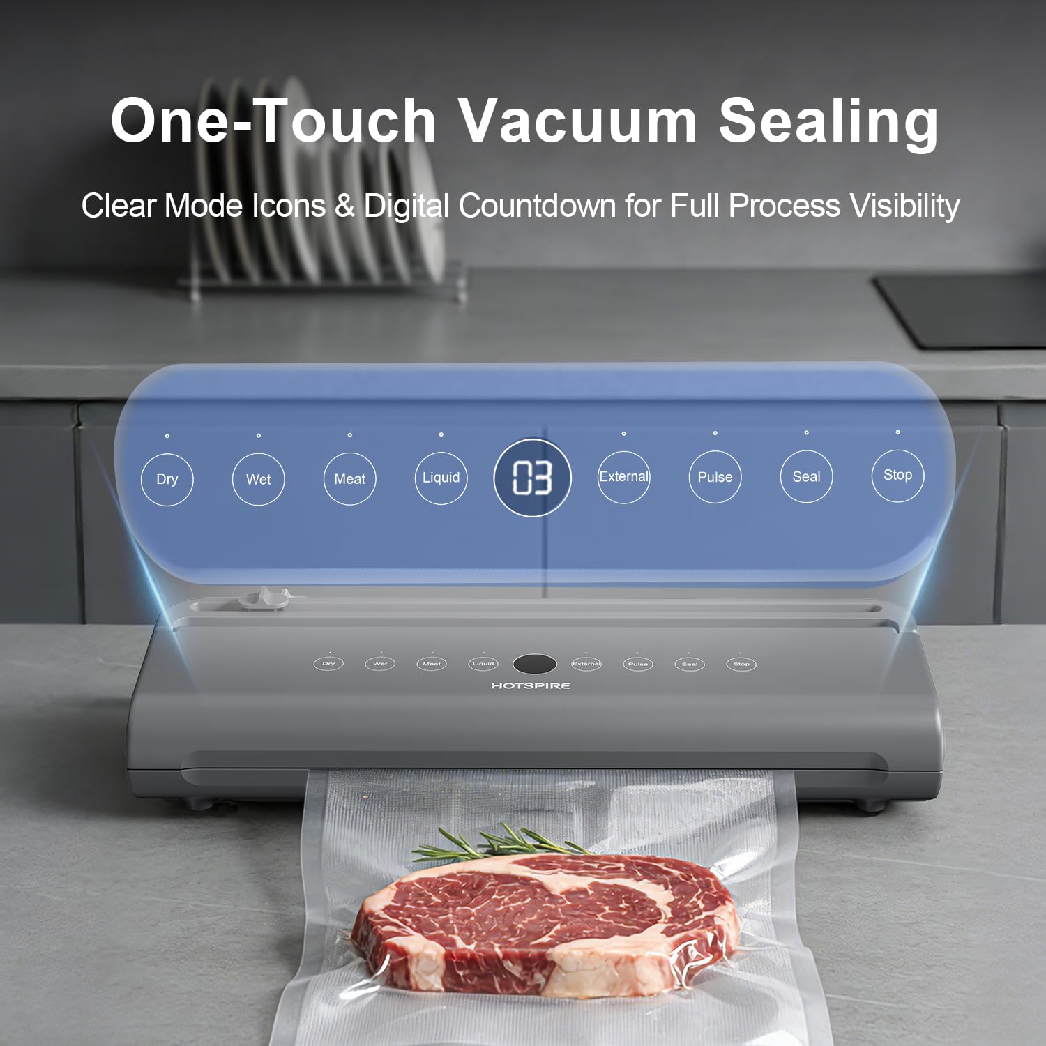 One touch digital display operation