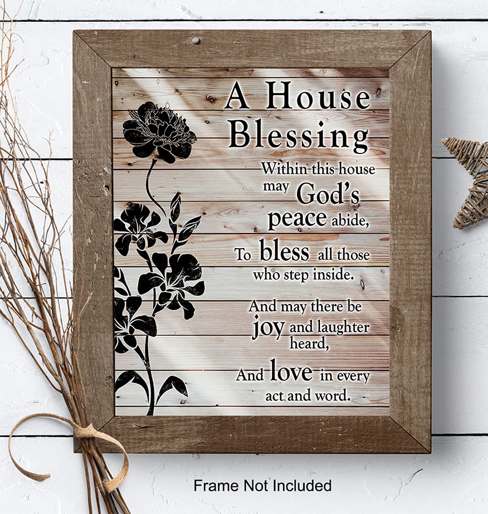 Blessed wall art decor House Blessing Bible Verse
