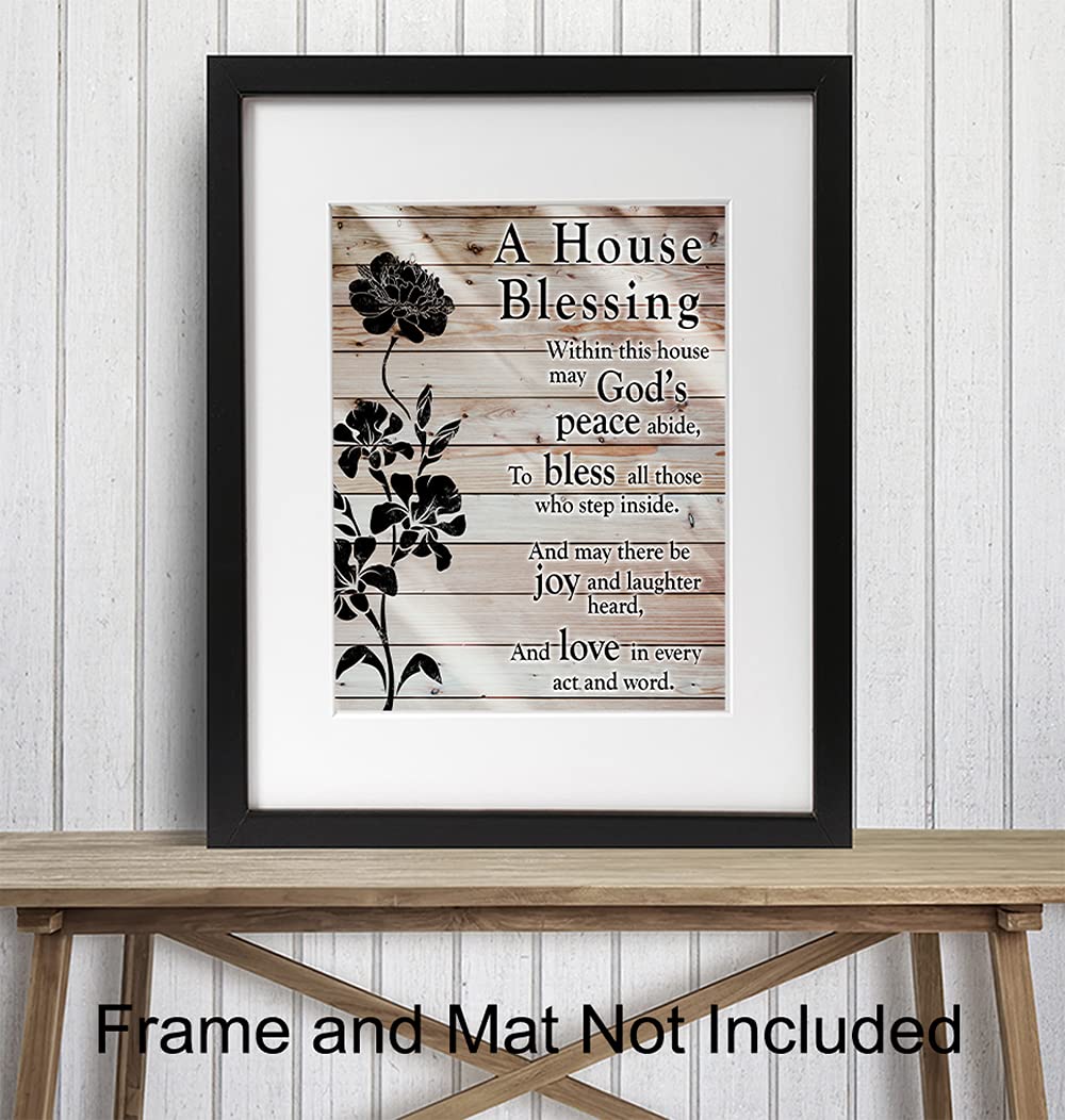 Inspirational wall art suitable for homes and offices House Blessing