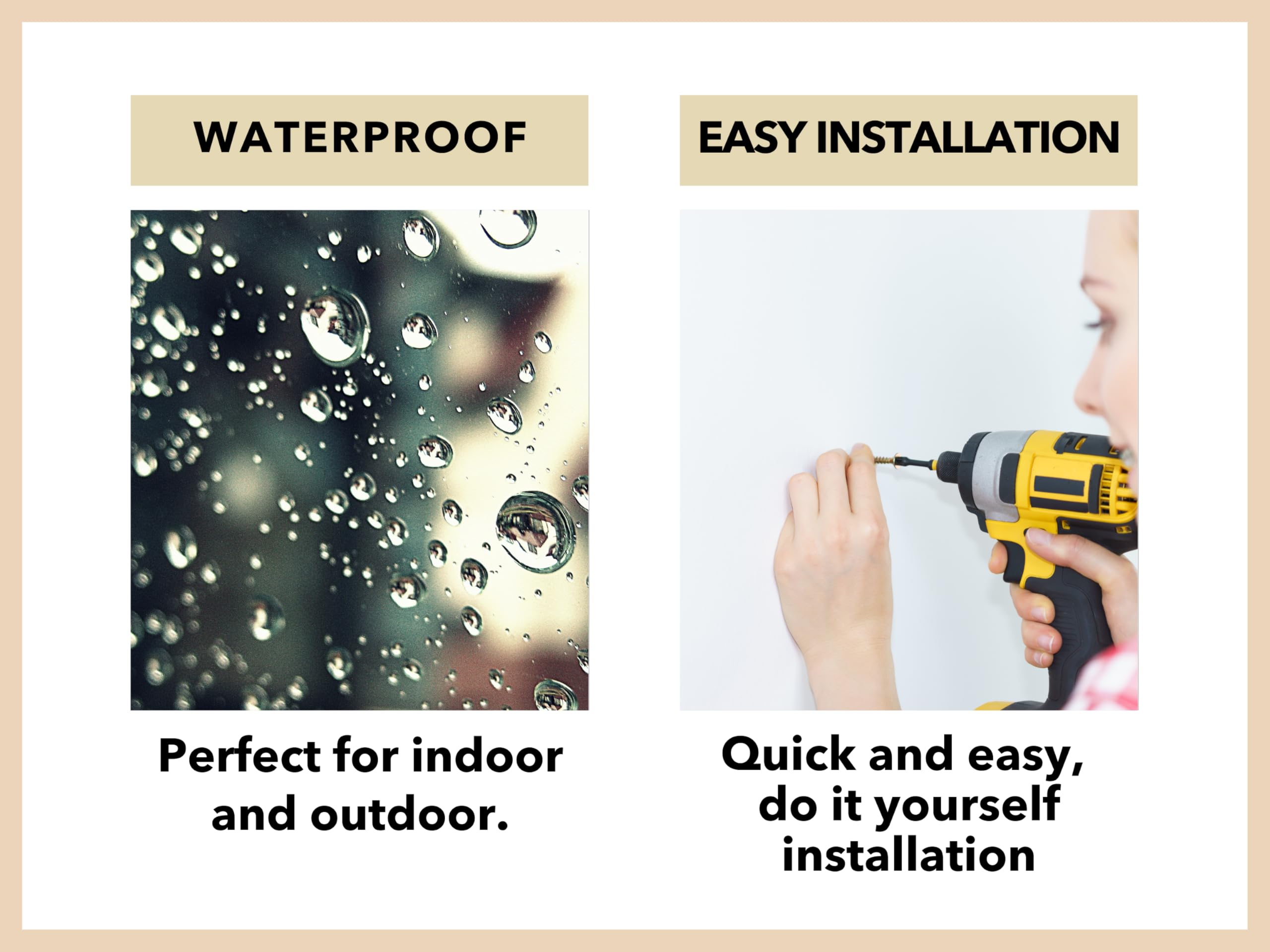 Home Number Sign for doors suitable for indoor outdoor