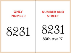 House Number Plaque customizable address sign