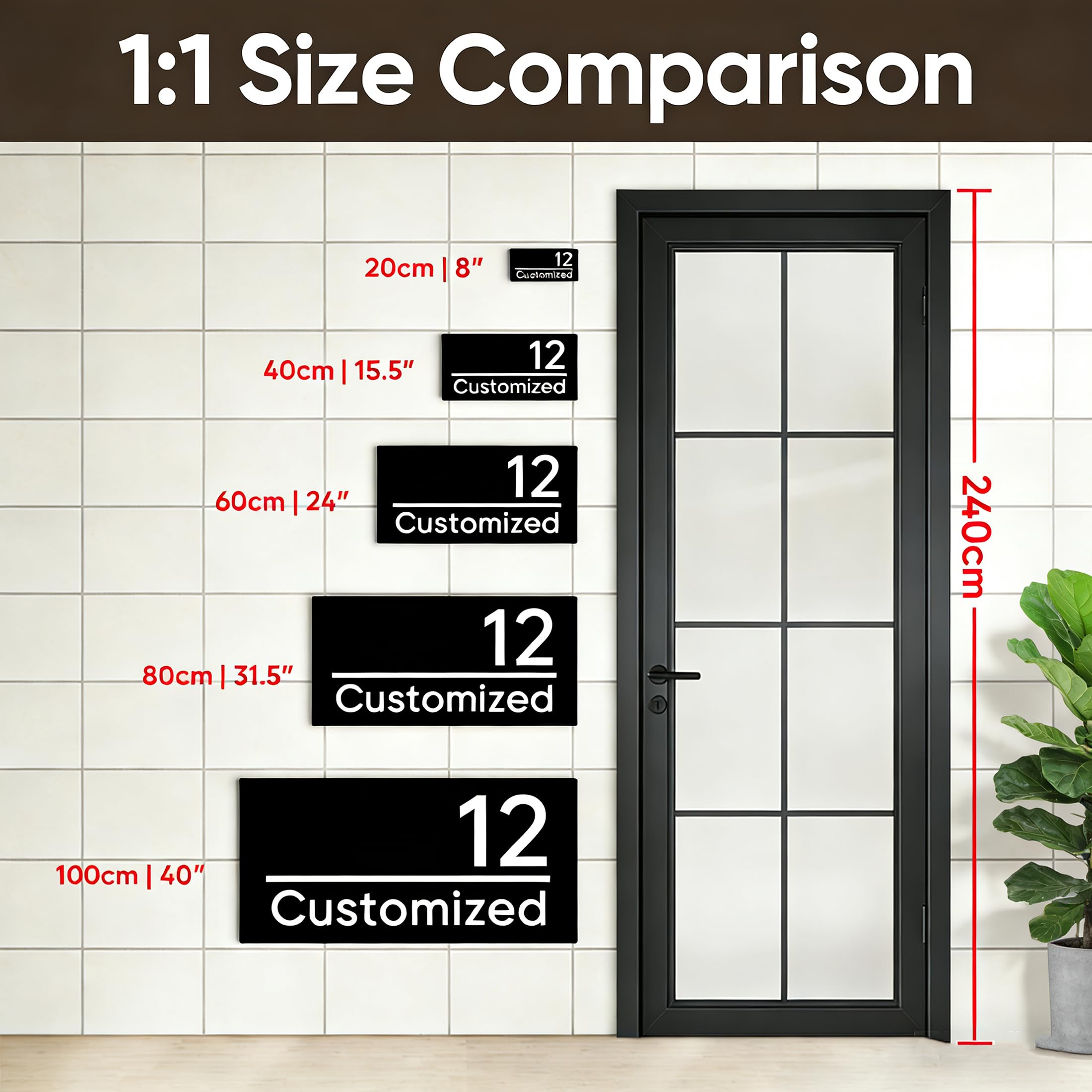 Suitable for house villa flat and office entrance