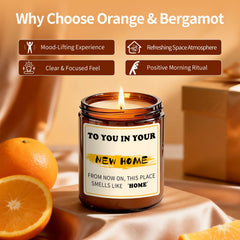 Housewarming 7oz candle by Aredenua for new home