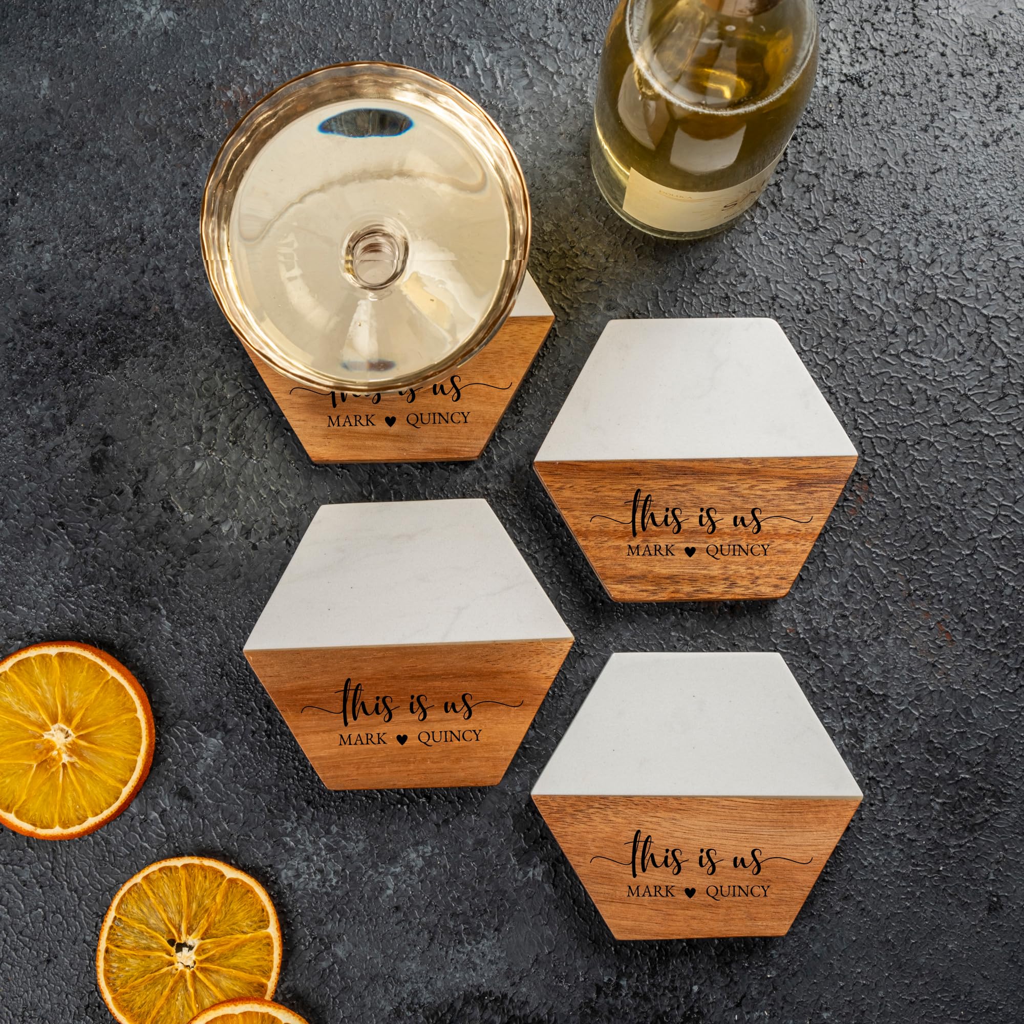 Housewarming cheese board with accessories