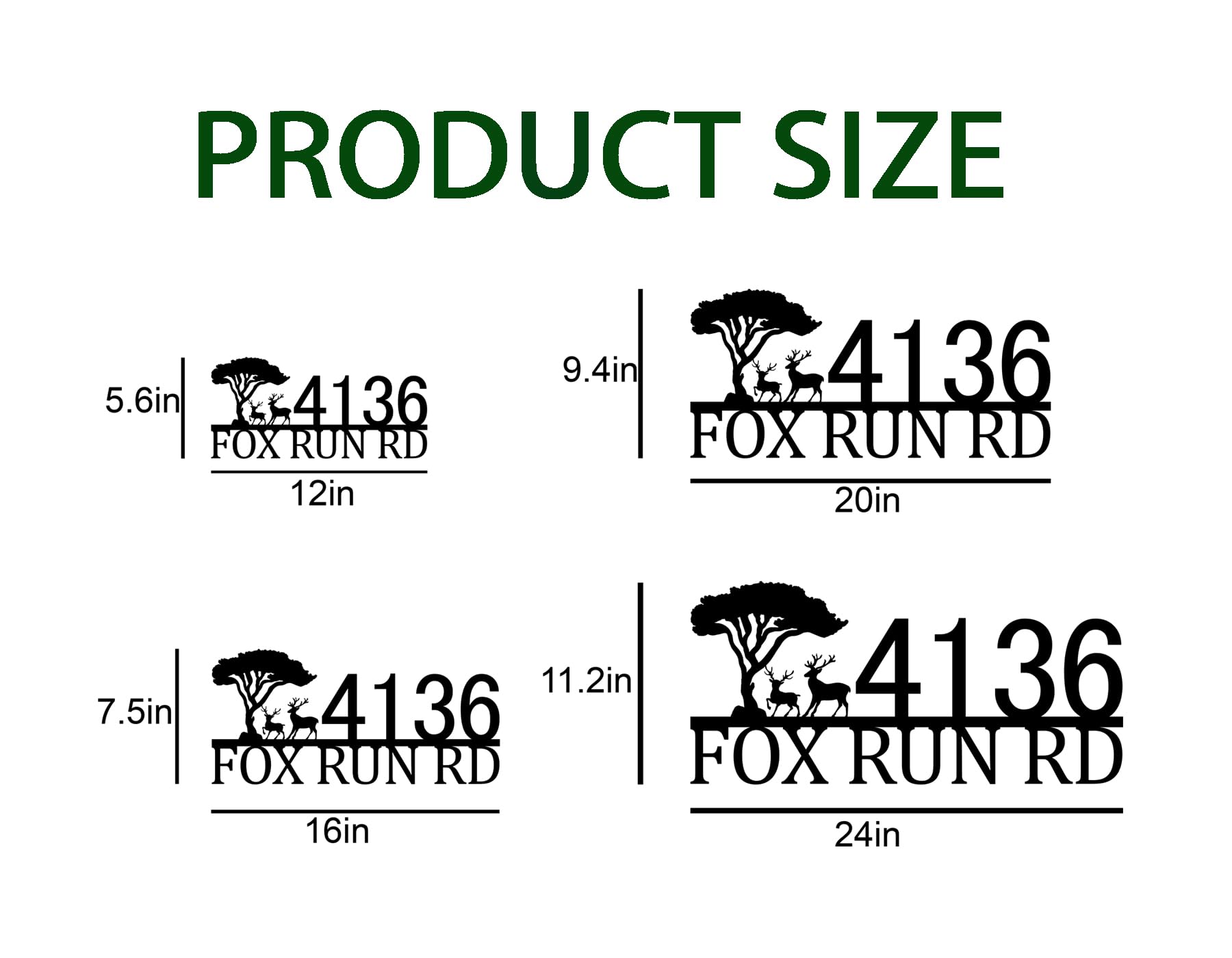 Housewarming gift personalized address sign