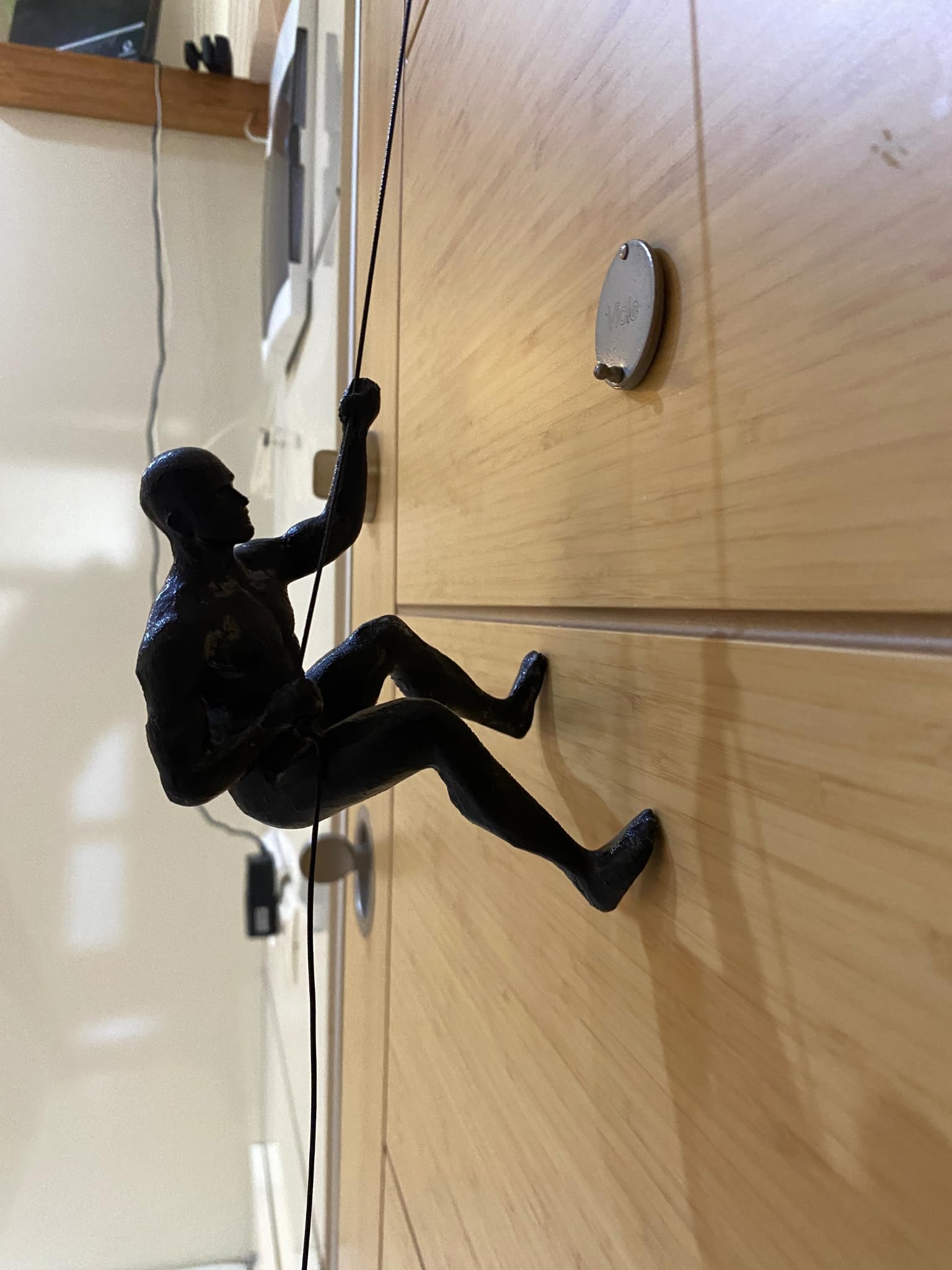 Conversation starting wall art Climbing Man