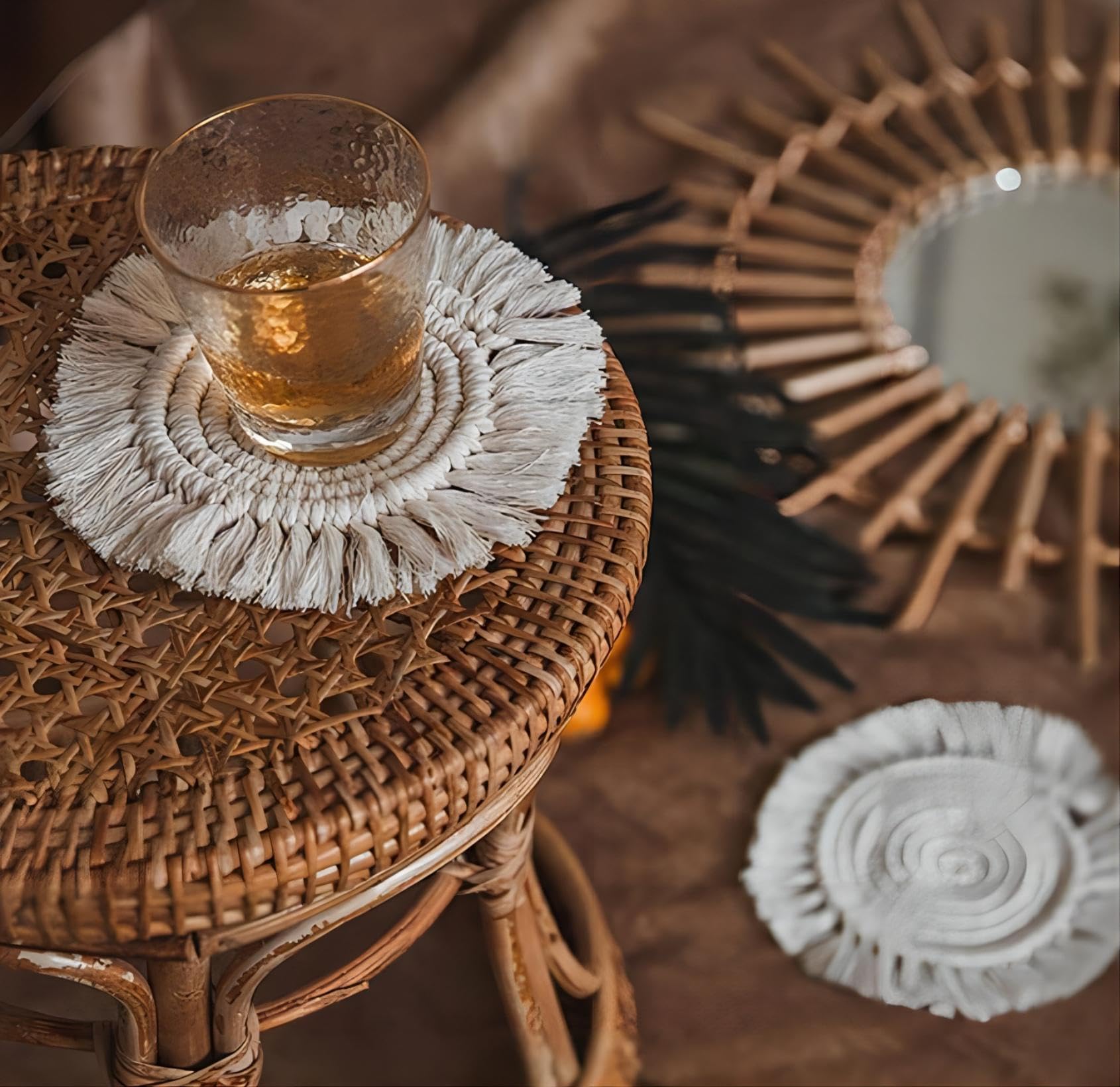 Versatile coasters for office dining outdoor use