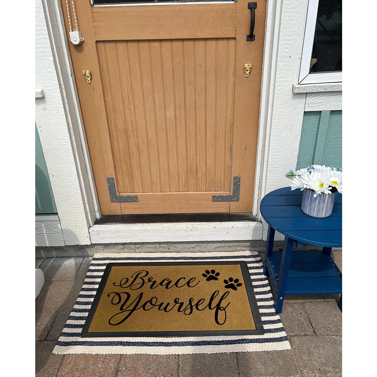 Giftable doormat for front porch and entry
