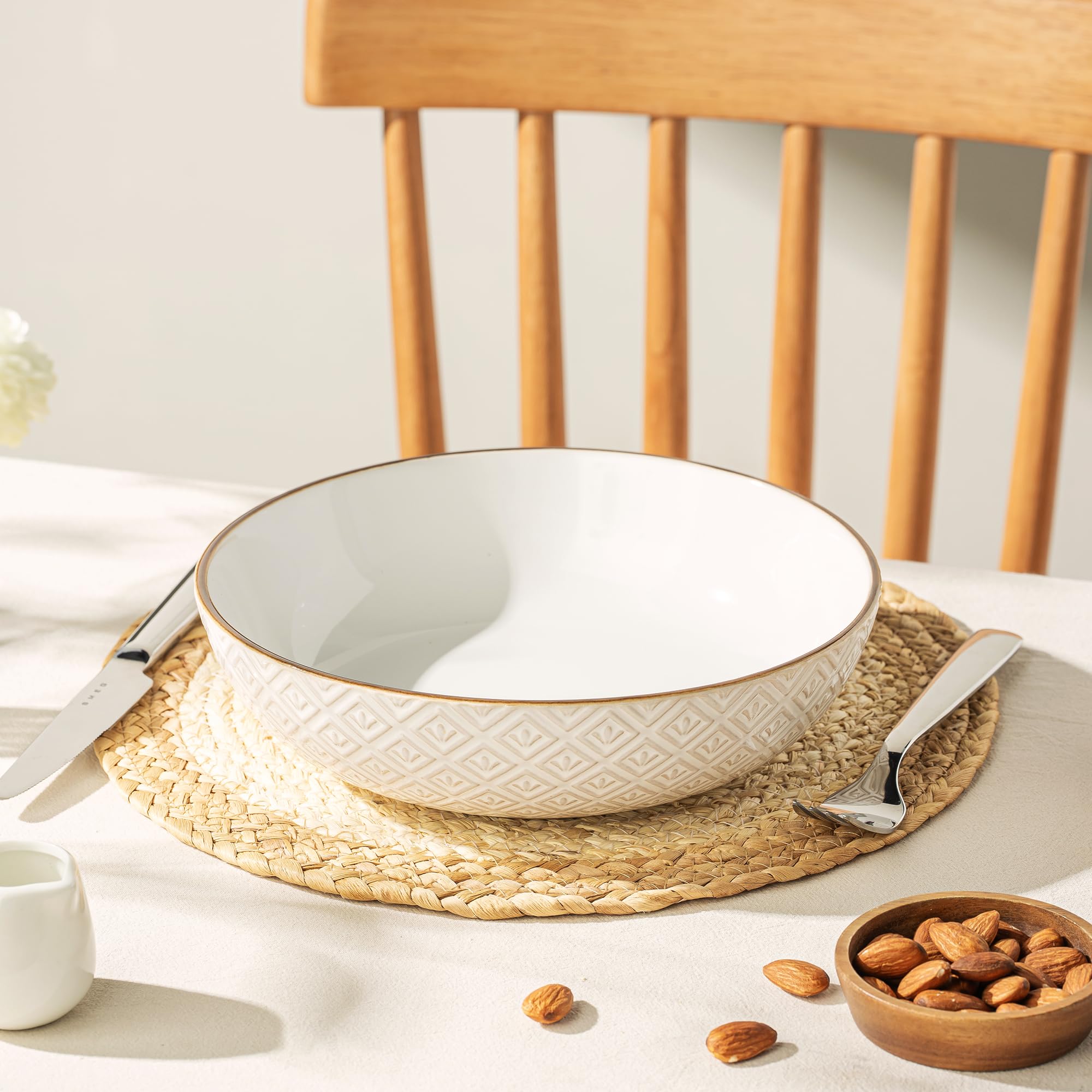 Housewarming gift Dafuceramic pasta bowl set