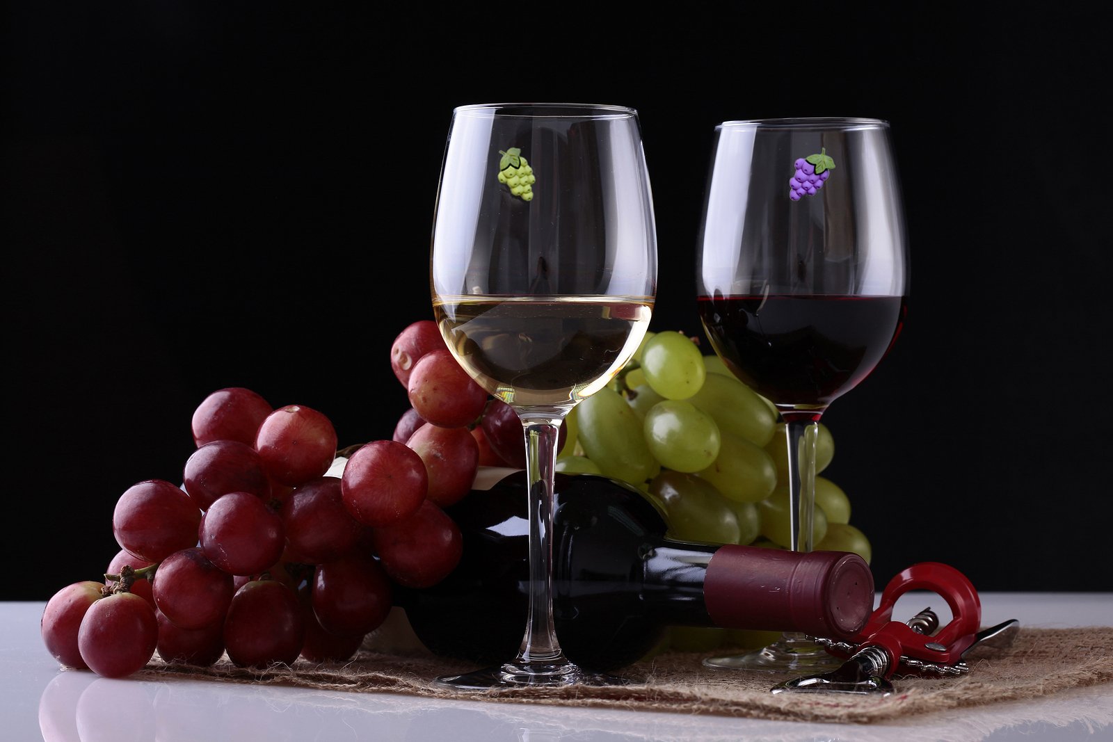 Handcrafted in America Midwest wine charms