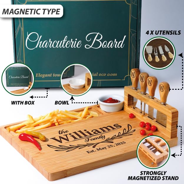 Charcuterie board suitable for housewarming gifts