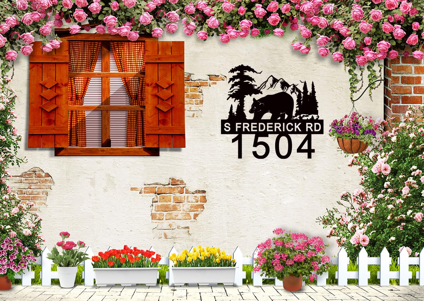 Wall or yard installation ready metal plaque