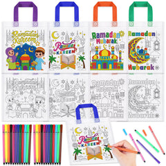 howaf ramadan coloring bags 12pcs with paint pens product bundle