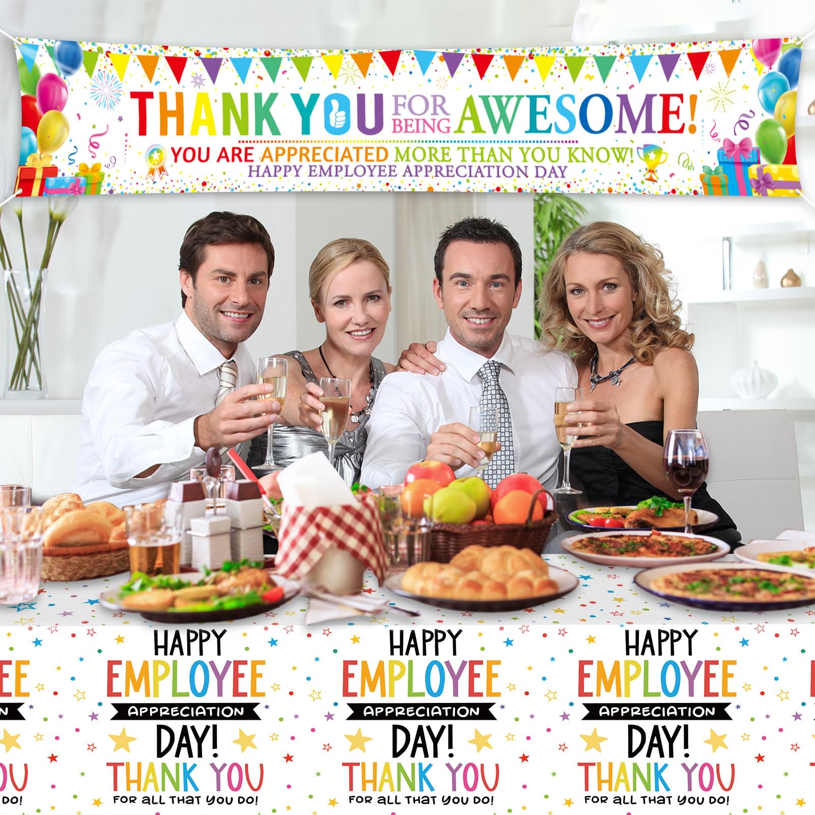 Disposable tablecloths for workplace celebrations HOWAF