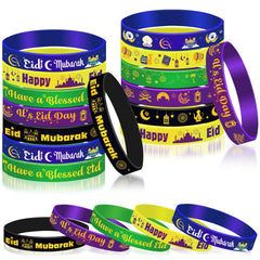 HOWAF Eid Mubarak silicone bracelets 35pcs
