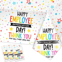 HOWAF employee appreciation day tablecloths set of 3 colorful