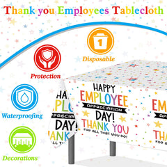 Colorful design with star fireworks and trophy motifs and the Thank You for All You Do message