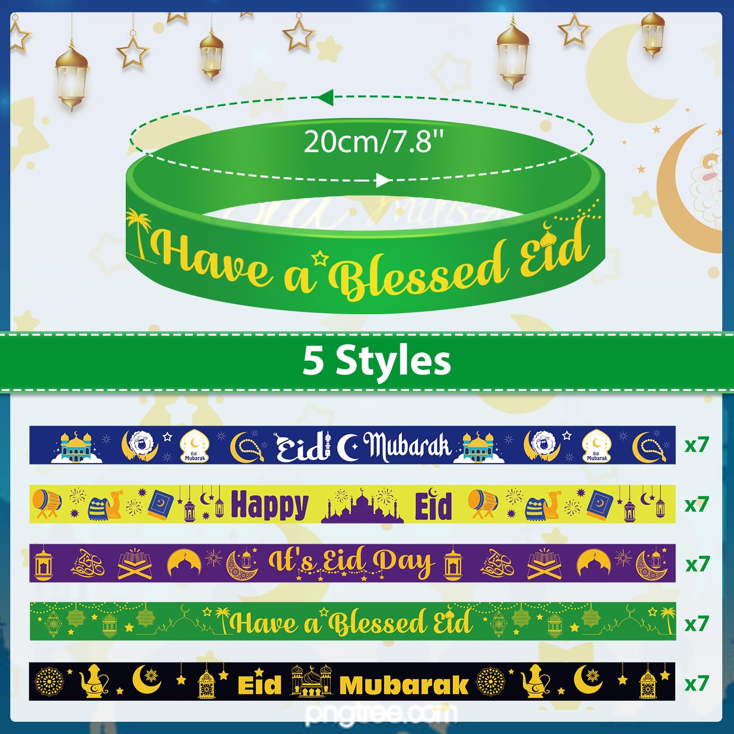 HOWAF Ramadan Eid bracelets for party supplies