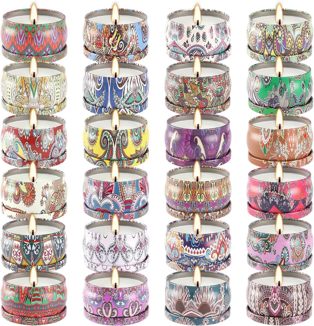 Howemon scented candles set 24 fragrances gift packaging