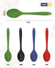 HSDJLXZ silicone spoon red 11 inches hanging hole