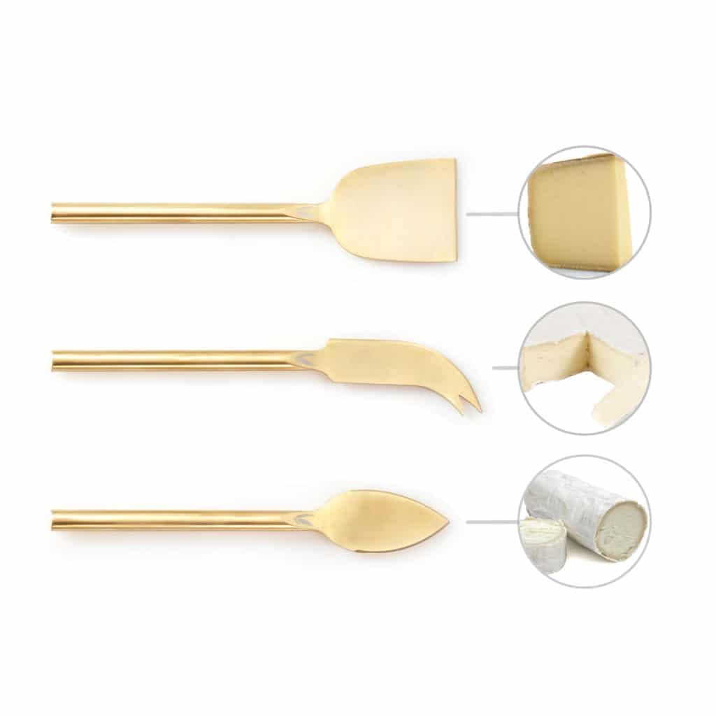 Fulltang stainless steel cheese knives by HSHQING