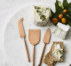 Pronged cheese knife from HSHQING gold set