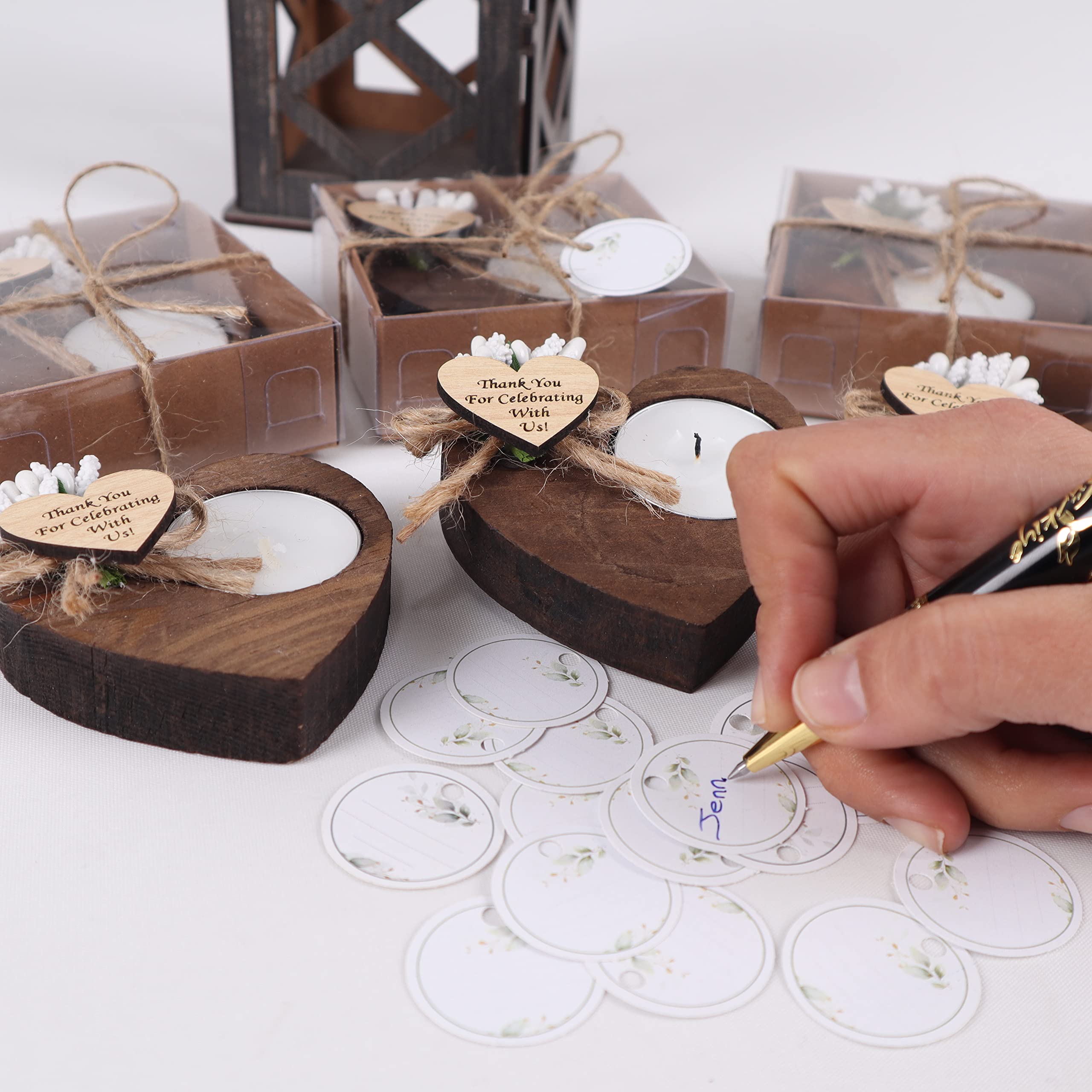 HTF engagement gift wood tealight holder model-2
