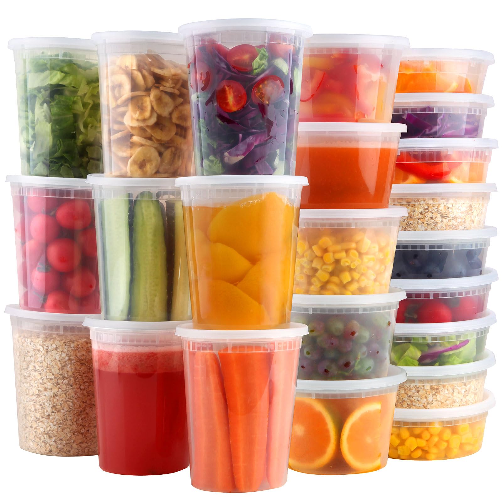 HTMZ deli containers 8oz with lids