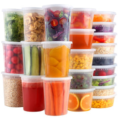 HTMZ deli containers 8oz with lids