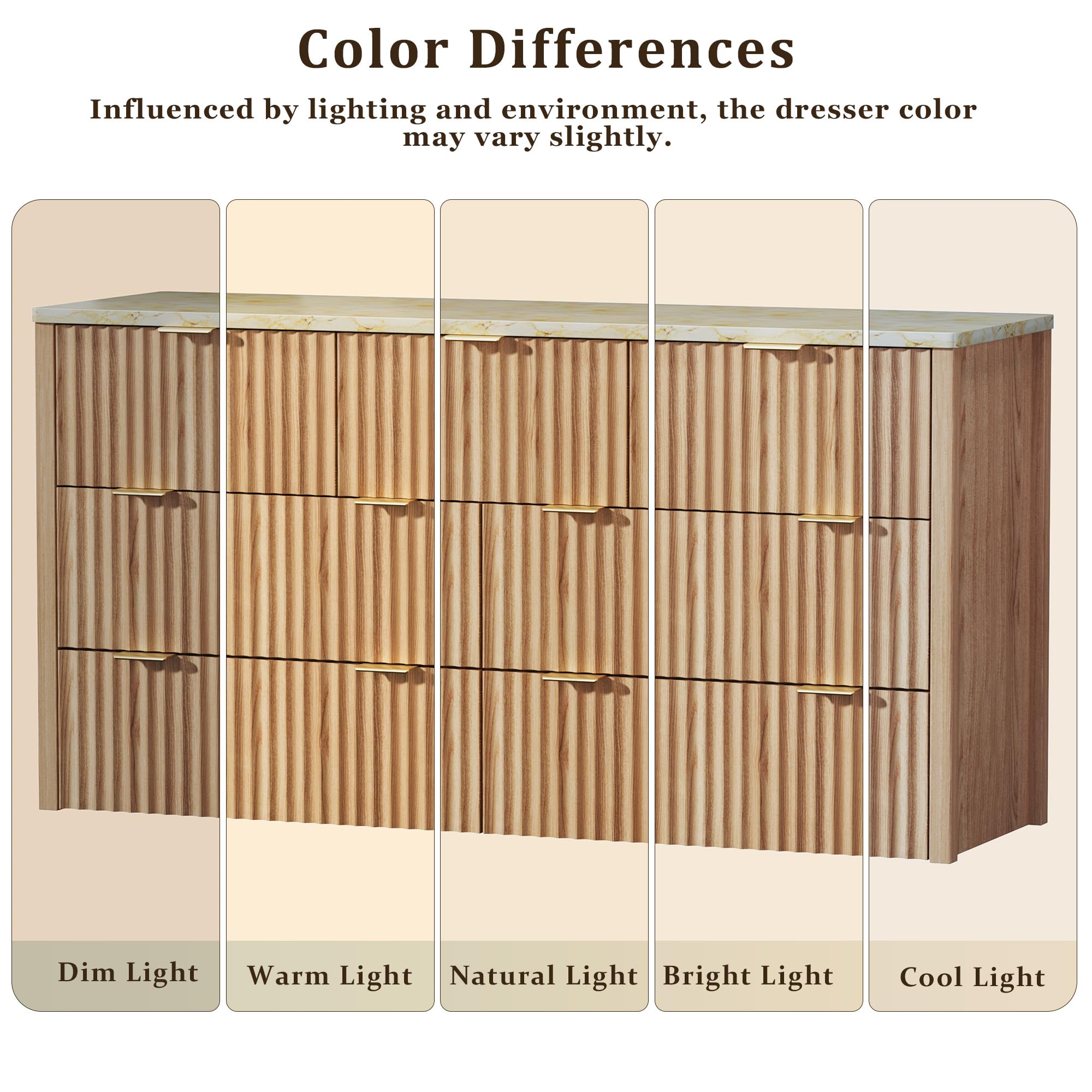 FSC certified MDF wood dresser