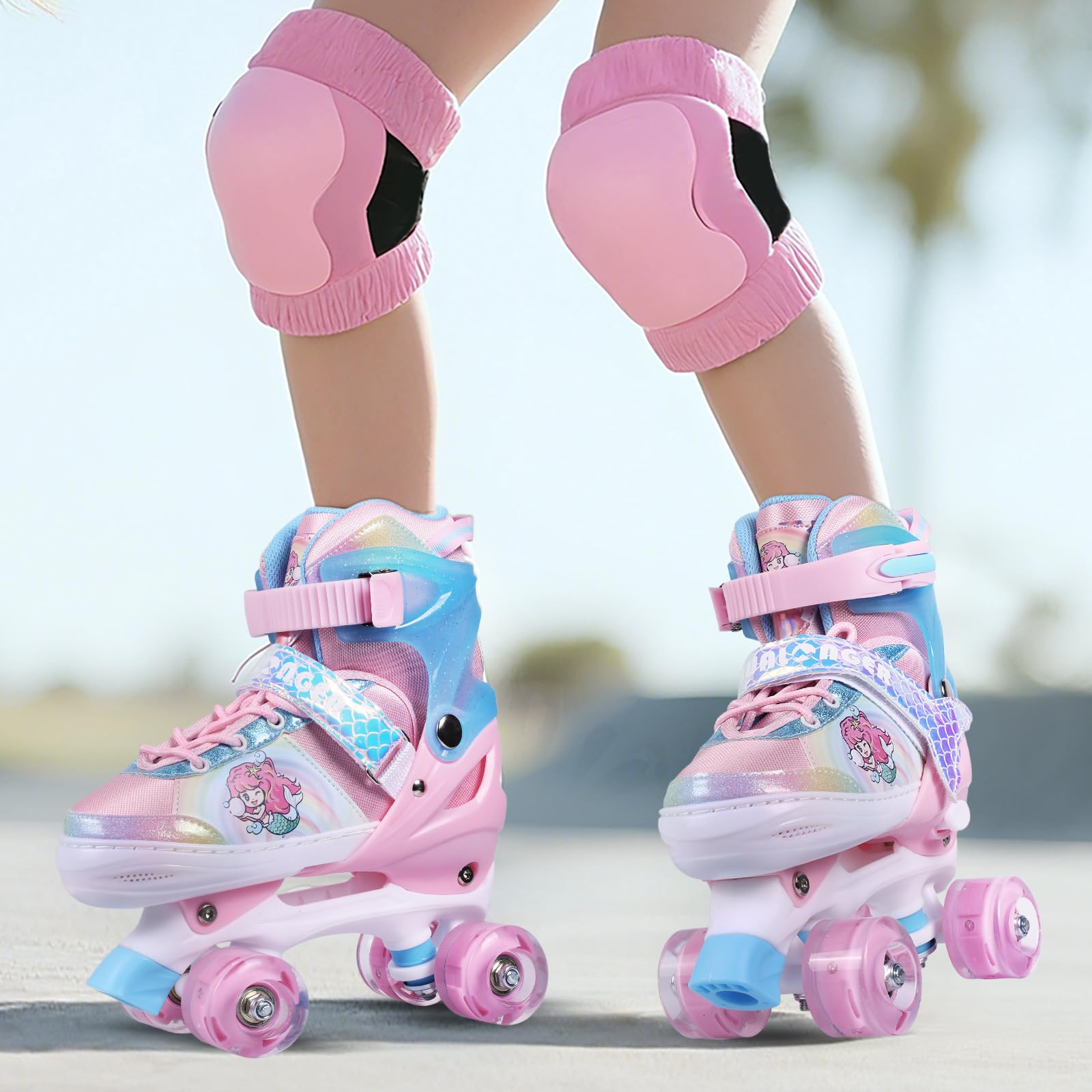 Indoor and outdoor use friendly skates for kids