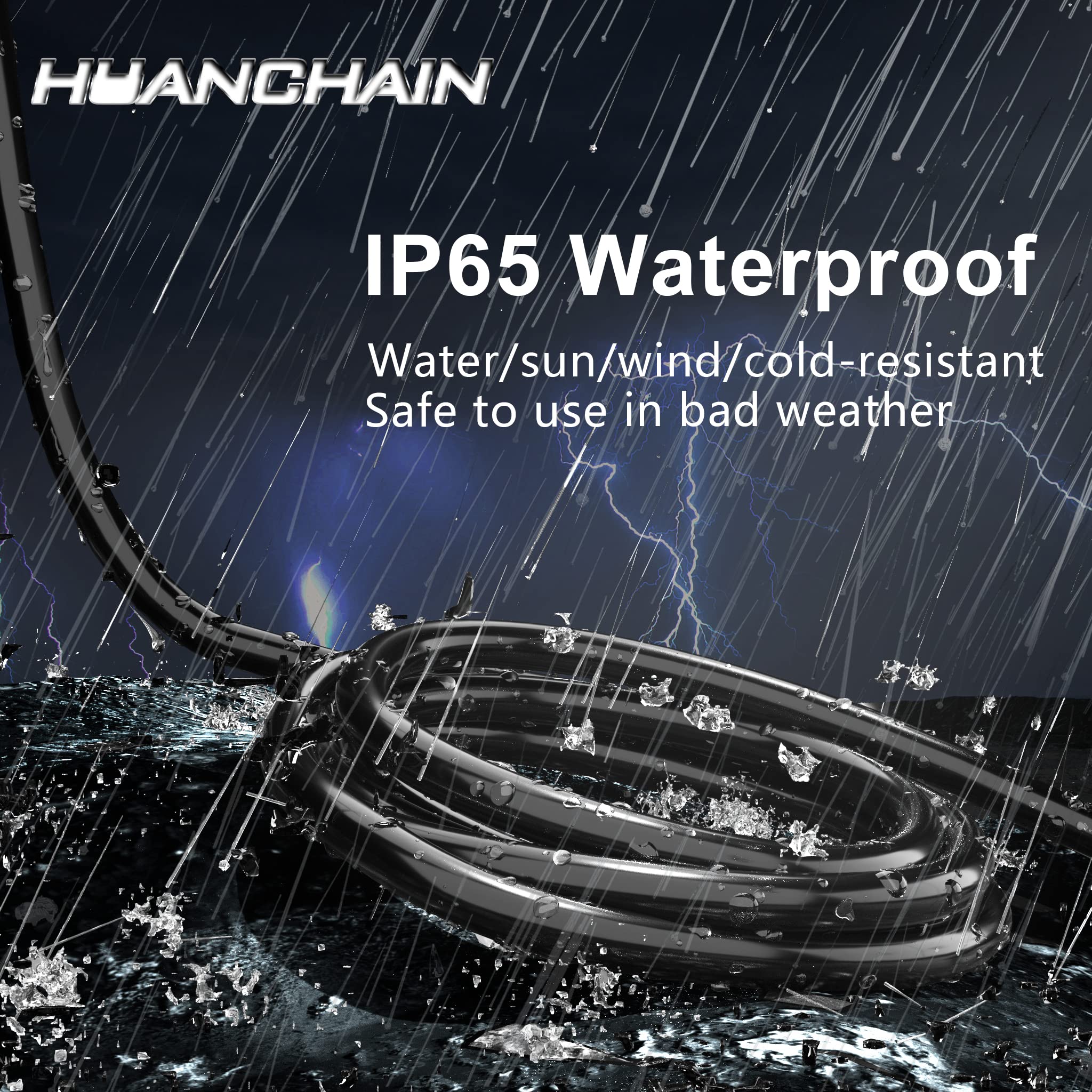 IP65 waterproof weather-resistant 50 ft extension cord